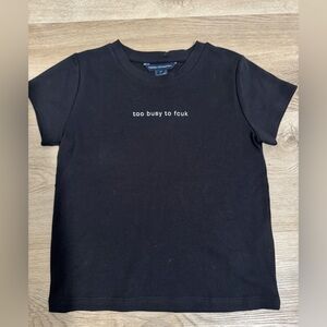 French Connection Black Tee